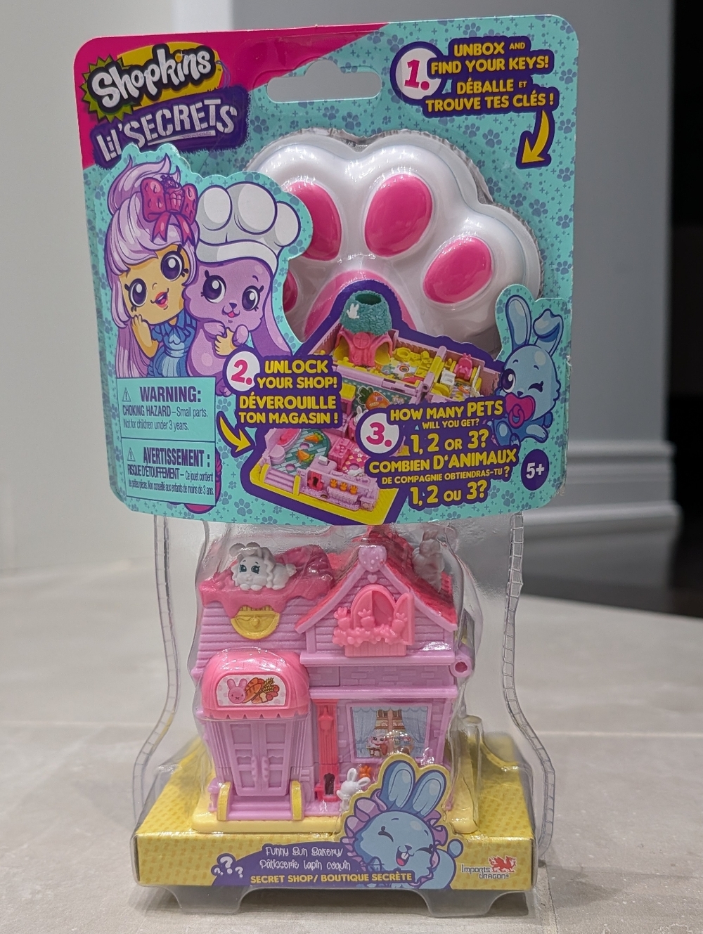2/$50 Shopkins Li’l Secrets Funny Bun Bakery Playset